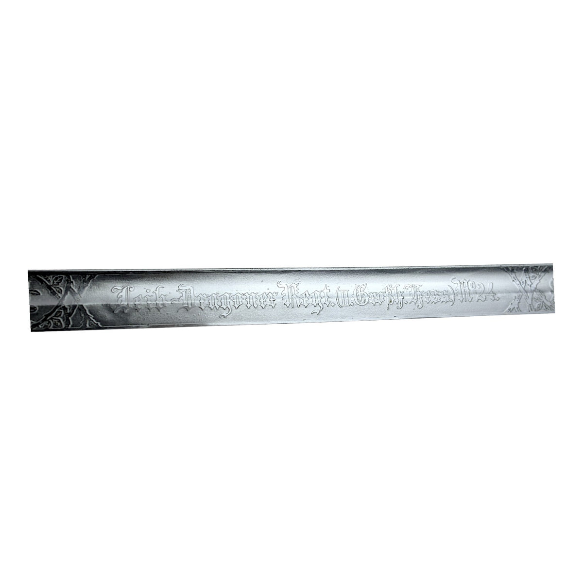 Prussian M1898 Cavalry Saber, Leib-Dragoner Regt. 24 Triple-Etched Blade & Portepee