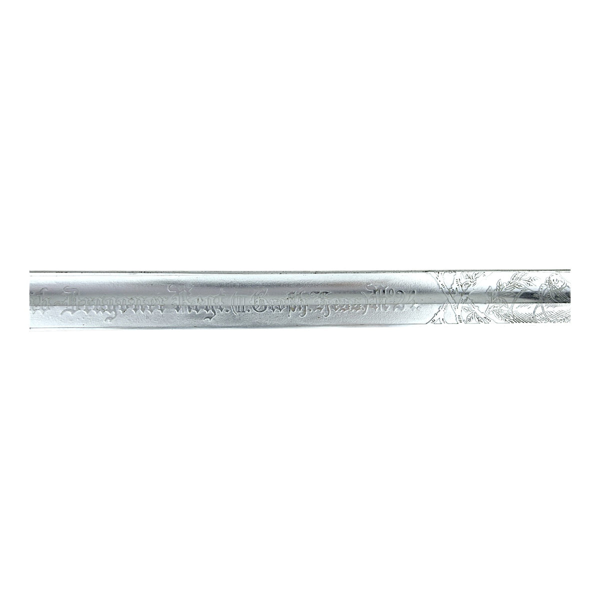 Prussian M1898 Cavalry Saber, Leib-Dragoner Regt. 24 Triple-Etched Blade & Portepee