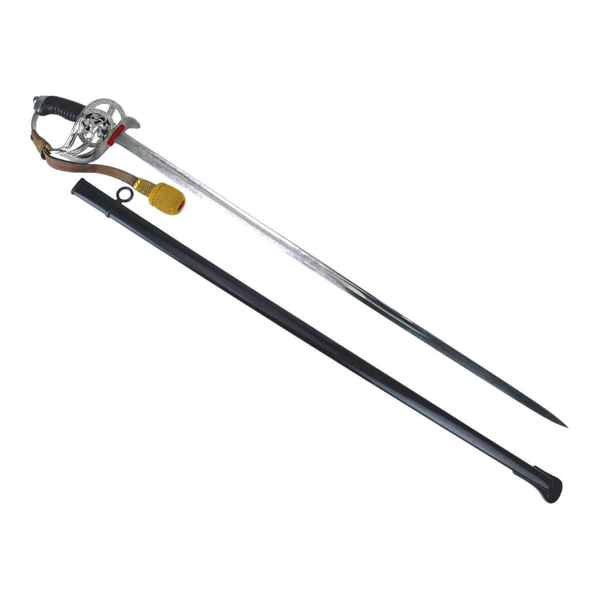 Prussian M1898 Cavalry Saber, Leib-Dragoner Regt. 24 Triple-Etched Blade & Portepee