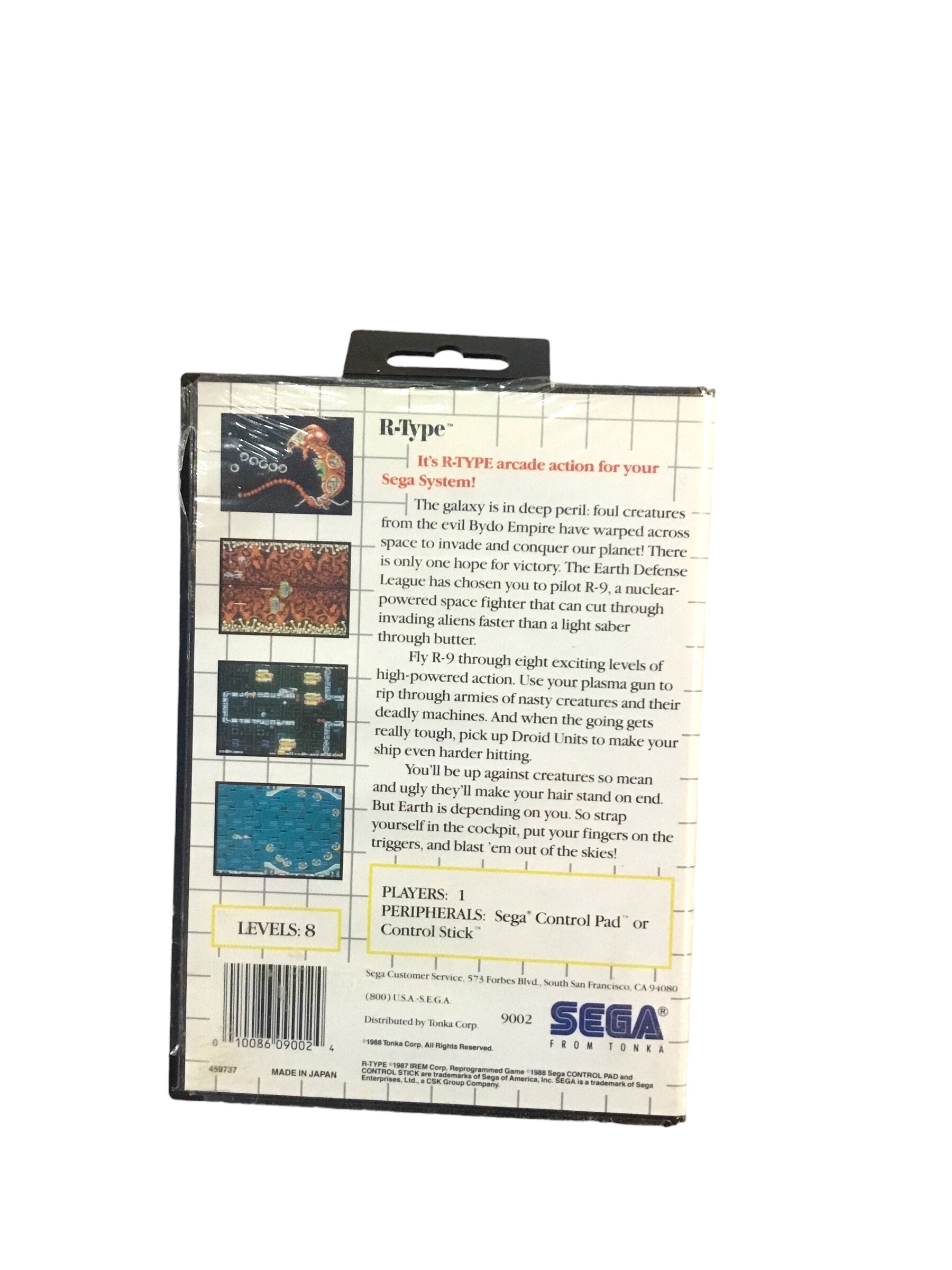 R-Type for Sega Master System Complete w/Hang Tab! US Version! Authentic Sealed