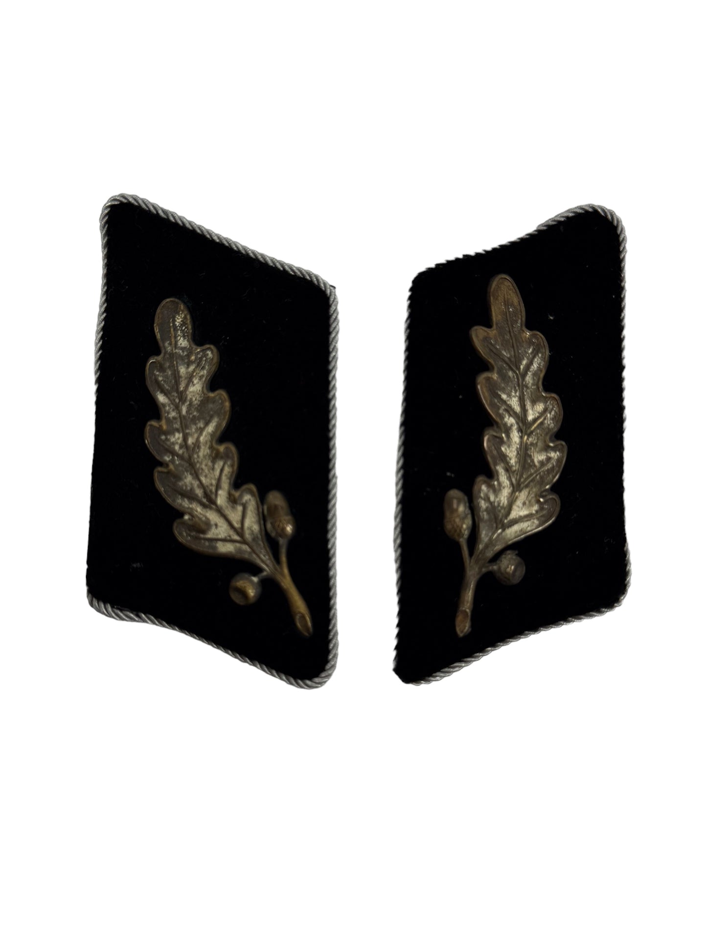 RARE German WW2 SA Standartenfuhrer Colonel Collar Tabs pair for Senior Officer Paramilitary rank in Nazi