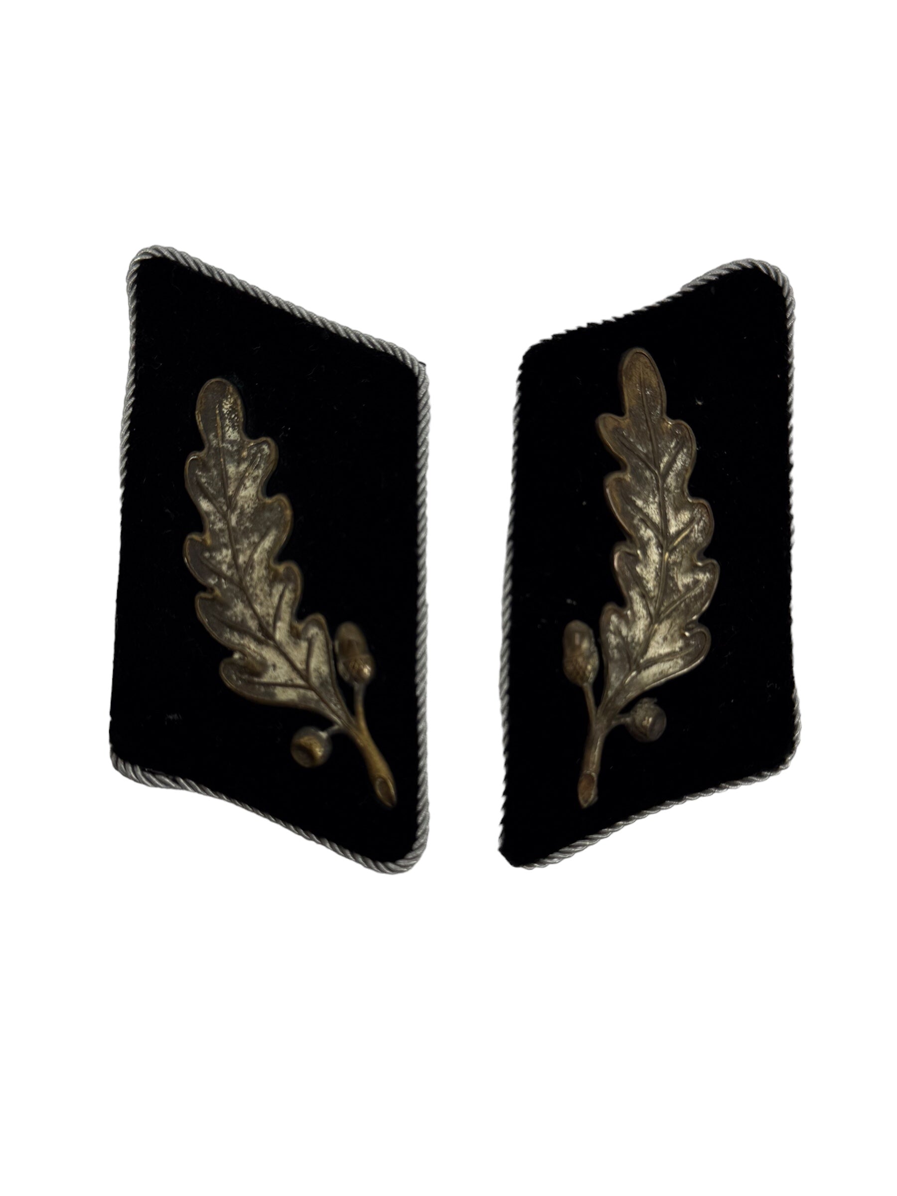 RARE German WW2 SA Standartenfuhrer Colonel Collar Tabs pair for Senior Officer Paramilitary rank in Nazi