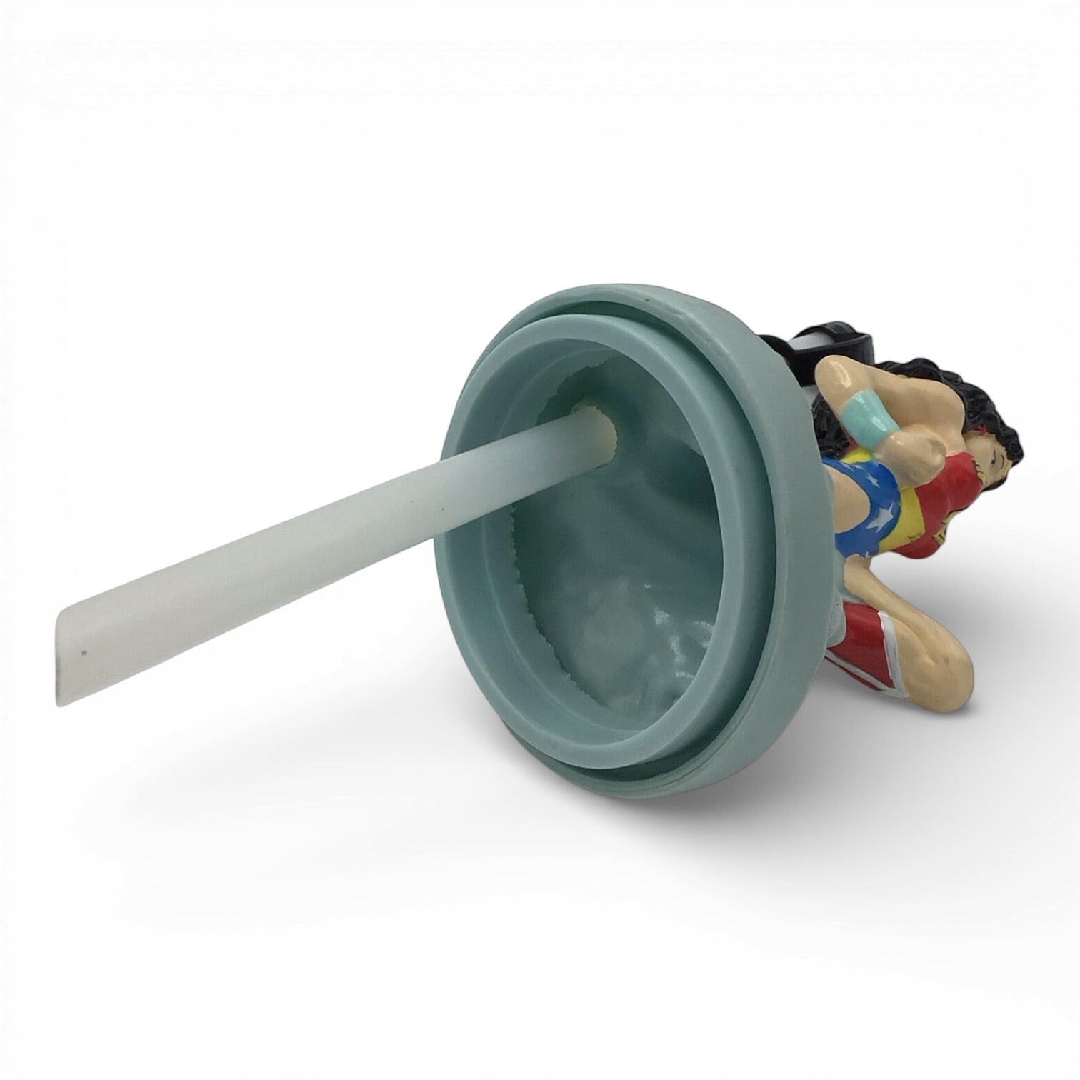 RARE Six Flags Wonder Woman Cup with Straw 1998