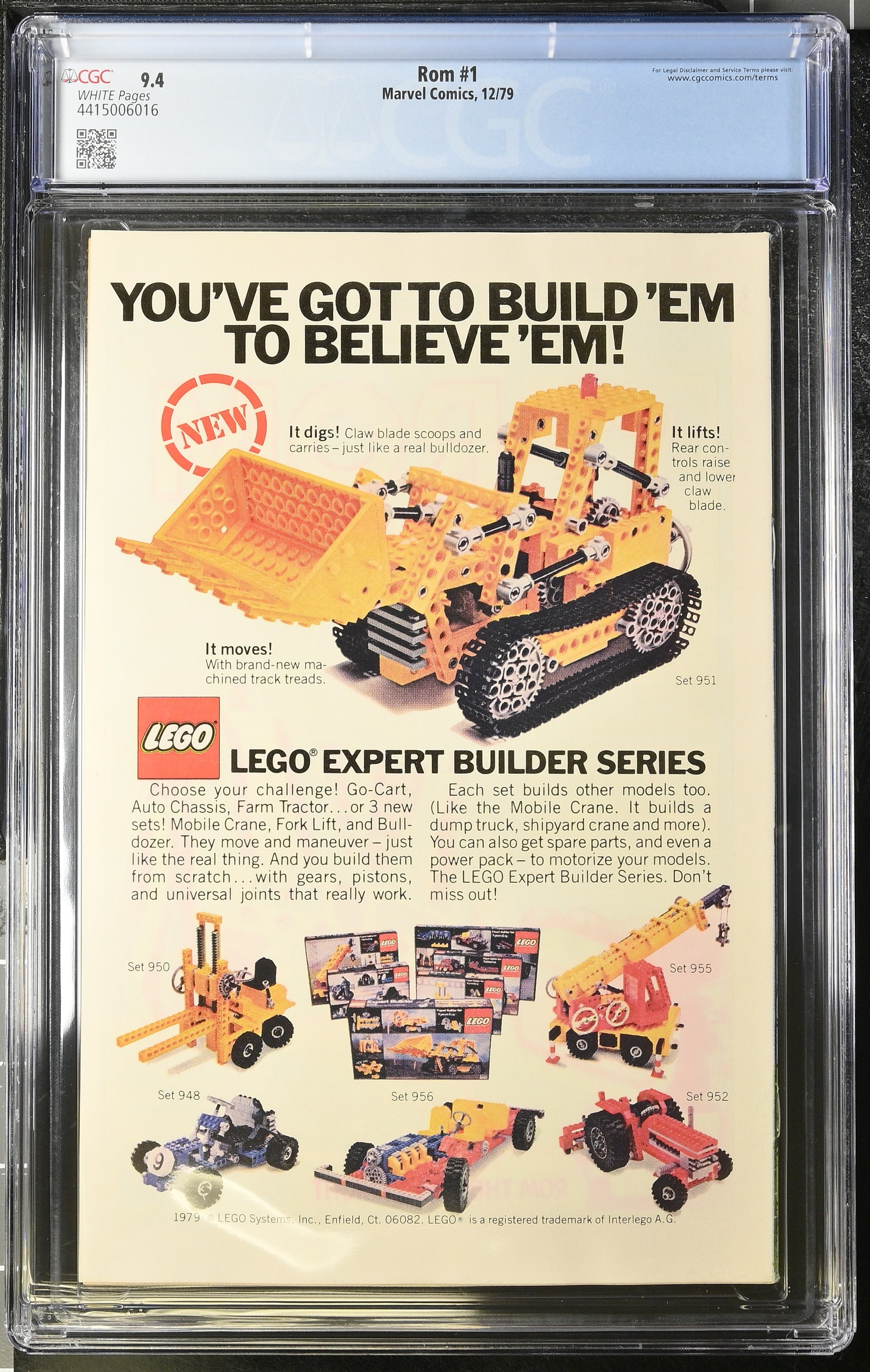 ROM #1 - Marvel 1979 - CGC 9.4 - Rom's First Appearance & Origin