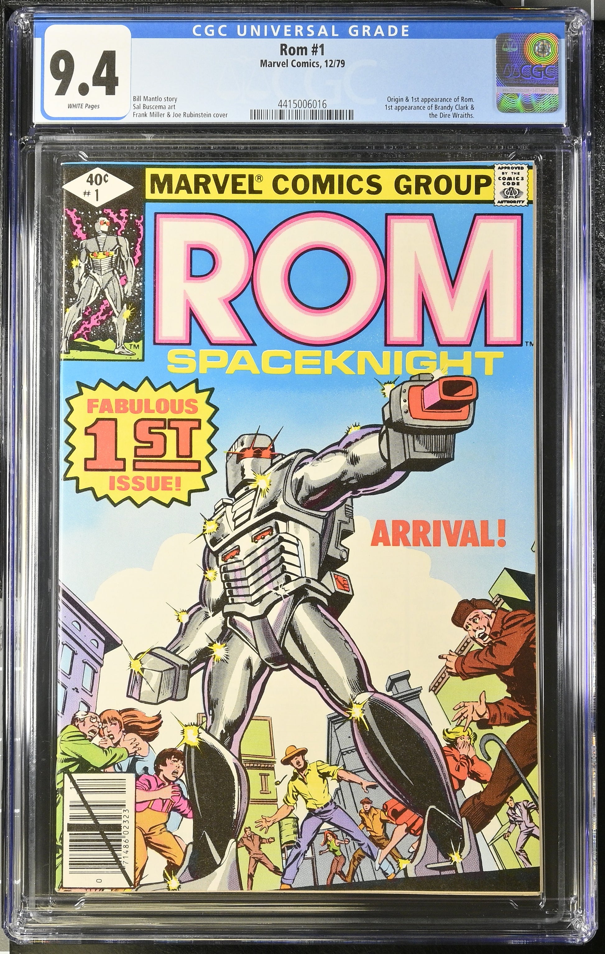 ROM #1 - Marvel 1979 - CGC 9.4 - Rom's First Appearance & Origin