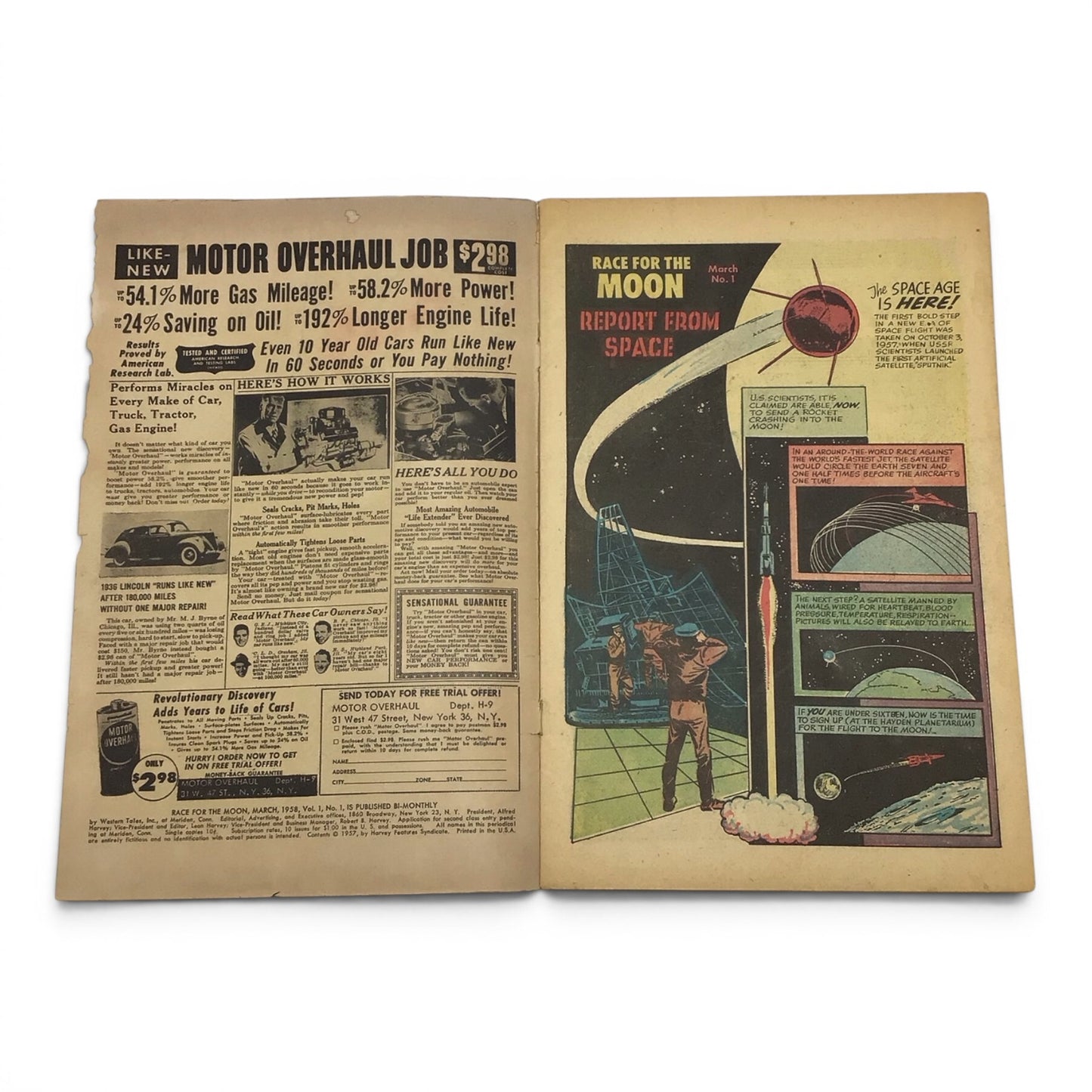 Race For The Moon #1 (1957) - Fair/Good Condition