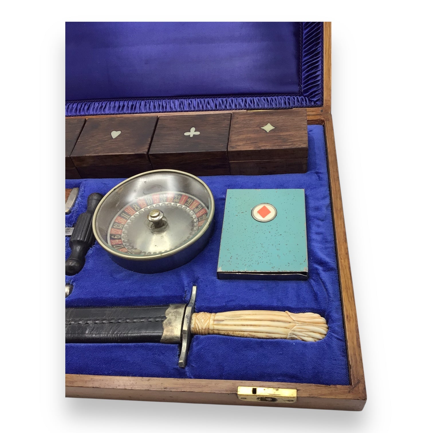 Rare 19th-Century Will & Finck Gambler’s Kit with Derringer, Daggers, Cheating Devices, and Accessories