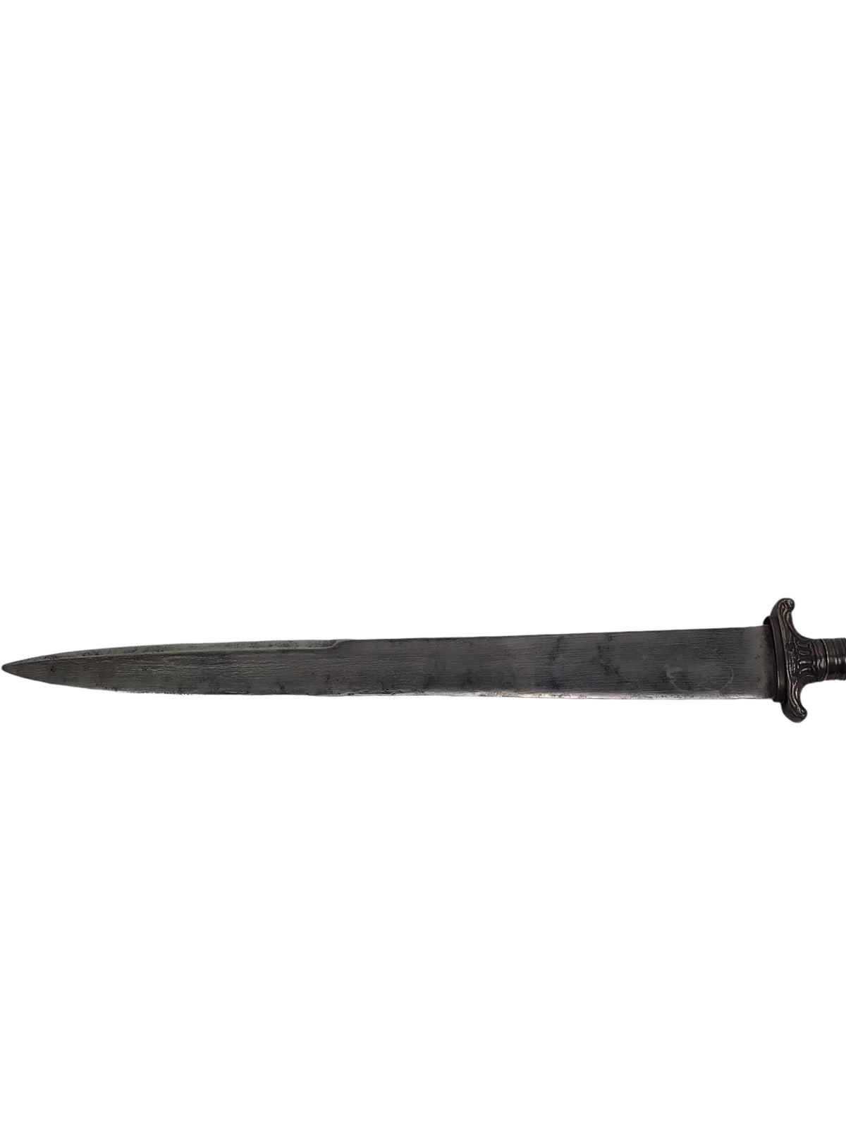 Rare European Renaissance 17th C French Silver Dagger Reversible Mounted Plug Bayonet