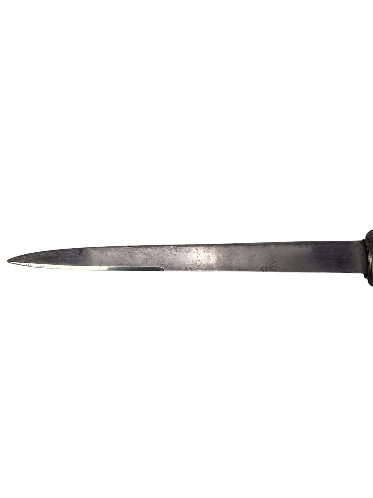 Rare European Renaissance 17th C French Silver Dagger Reversible Mounted Plug Bayonet