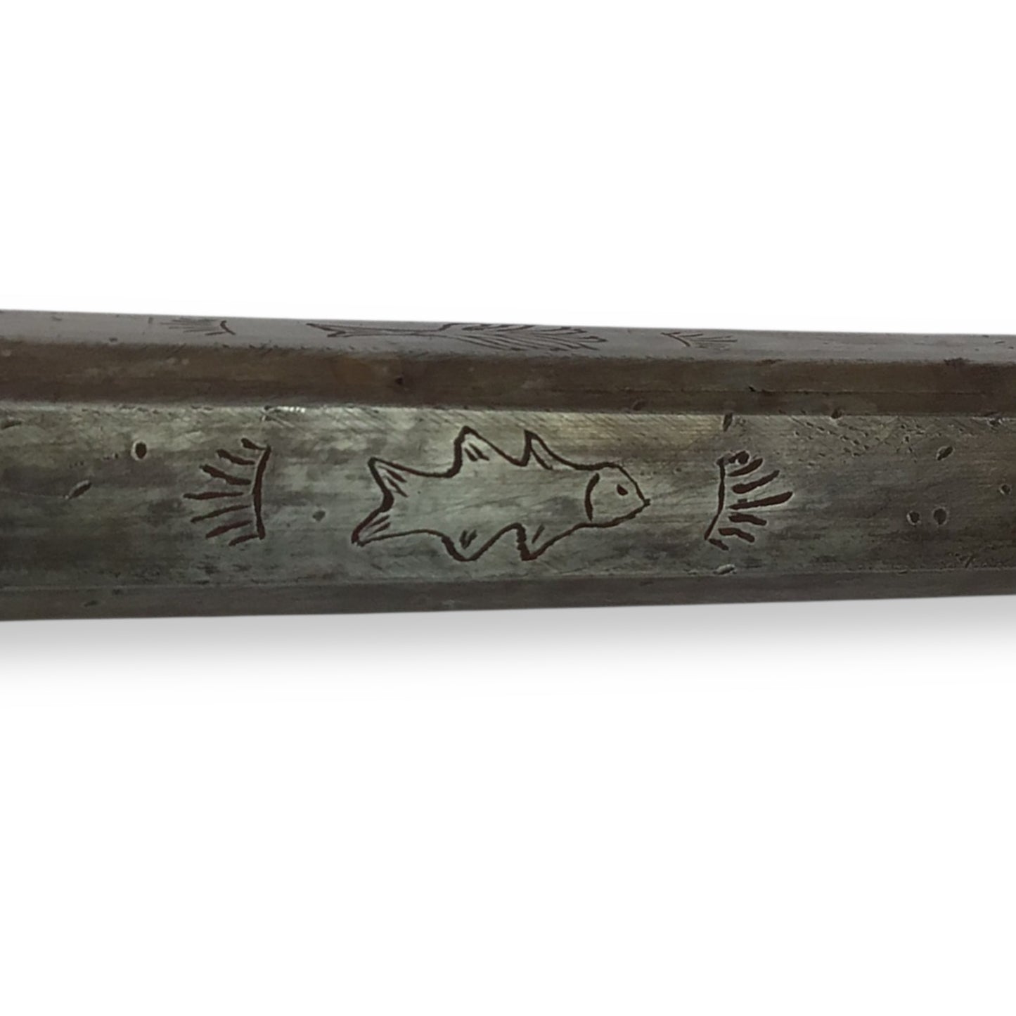Rare French or Italian Knight's War Hammer with Engraved Shaft 16th Century Style