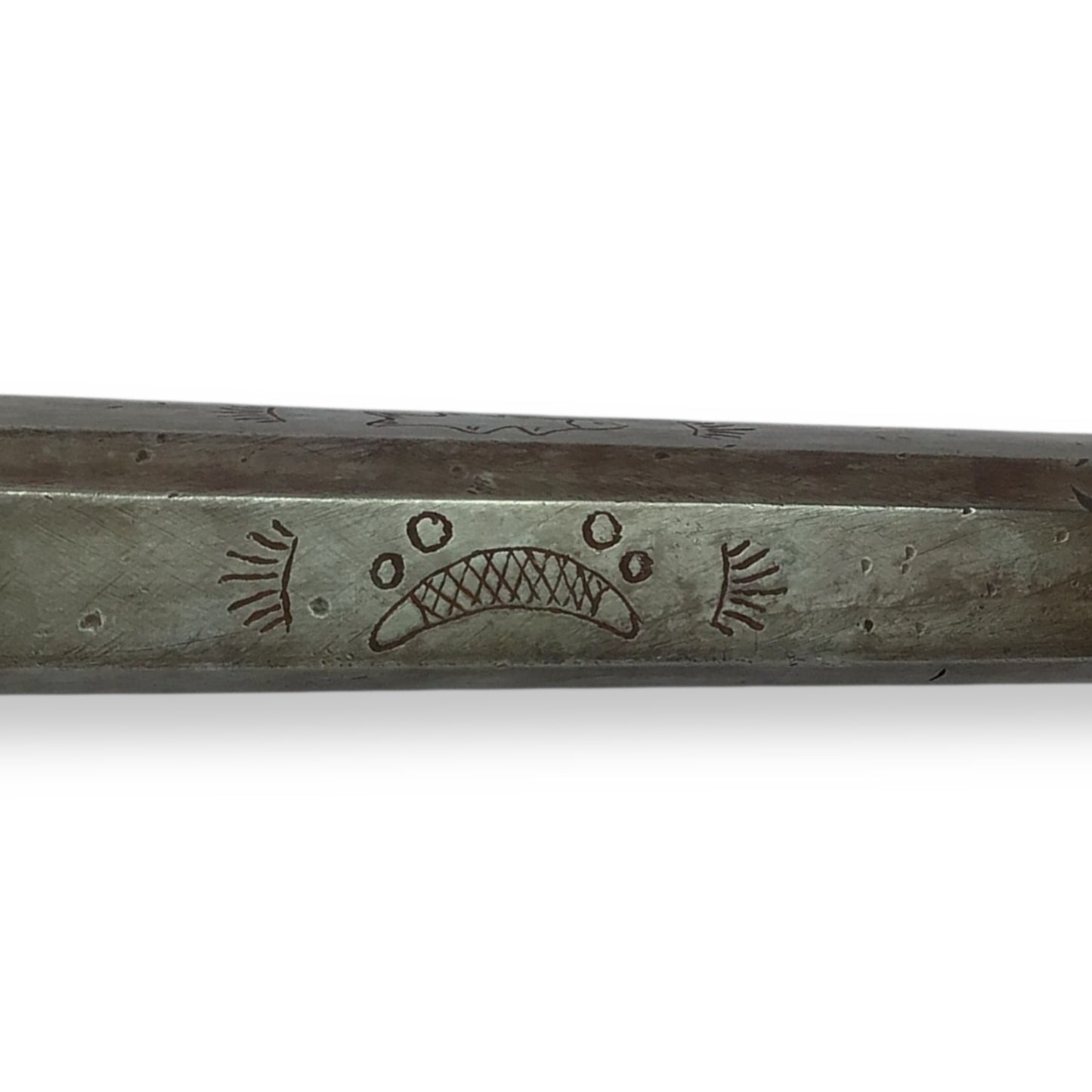 Rare French or Italian Knight's War Hammer with Engraved Shaft 16th Century Style