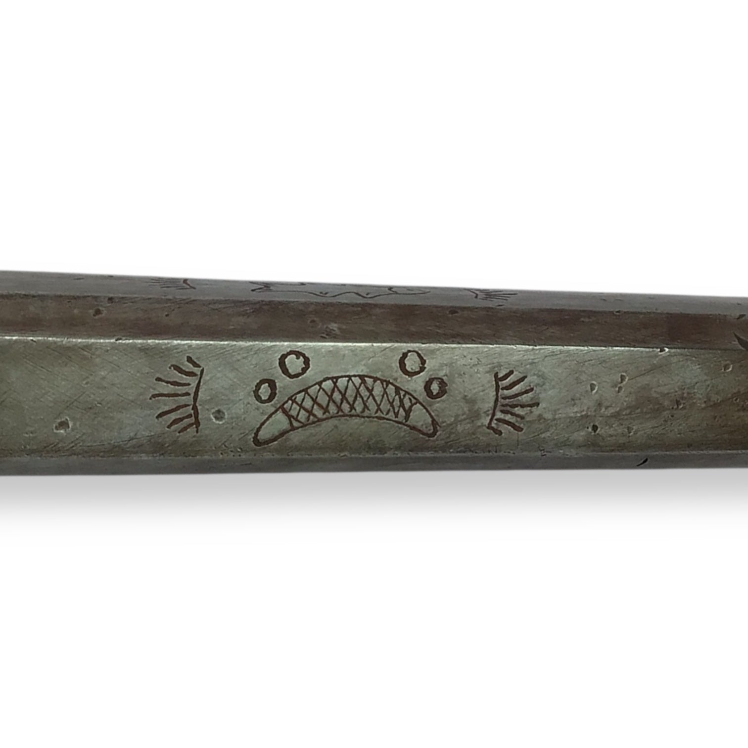 Rare French or Italian Knight's War Hammer with Engraved Shaft 16th Century Style