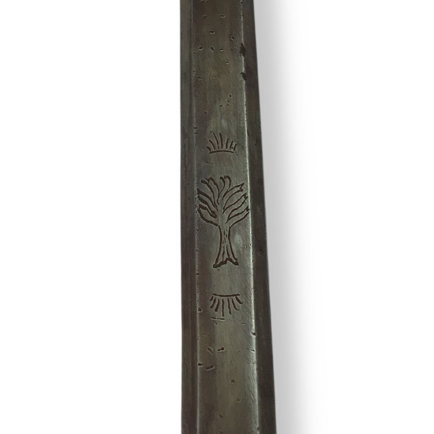Rare French or Italian Knight's War Hammer with Engraved Shaft 16th Century Style