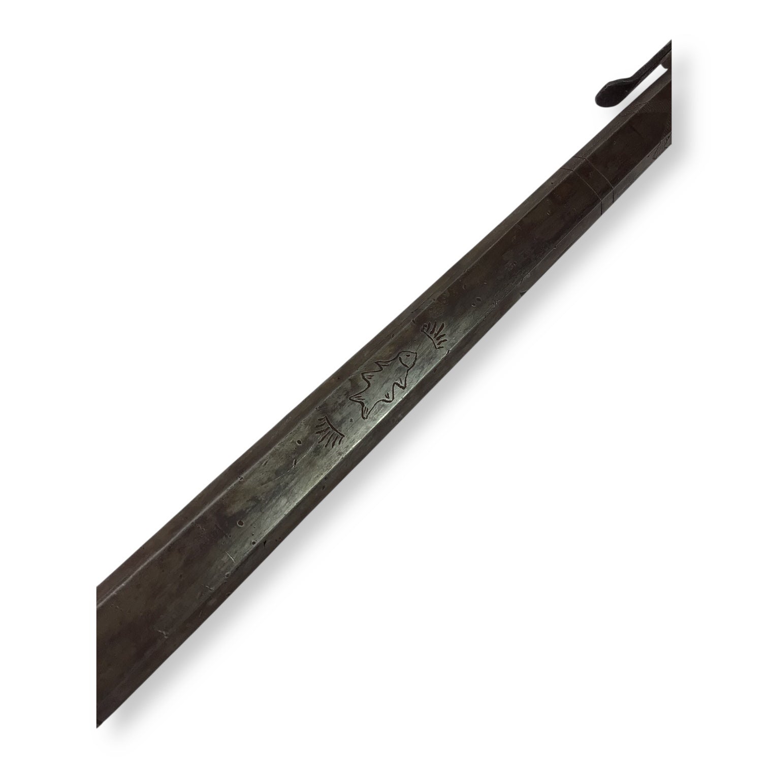Rare French or Italian Knight's War Hammer with Engraved Shaft 16th Century Style