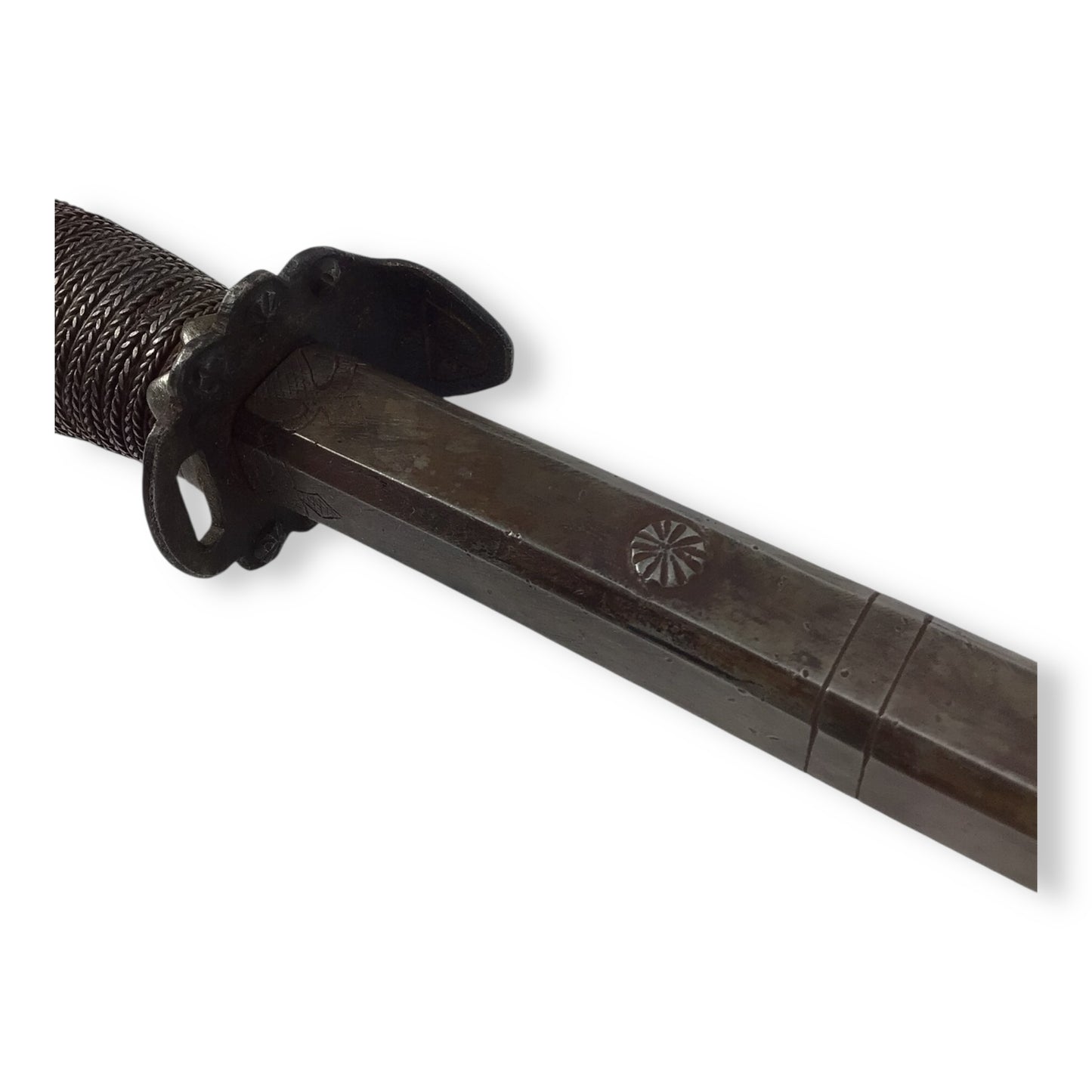 Rare French or Italian Knight's War Hammer with Engraved Shaft 16th Century Style