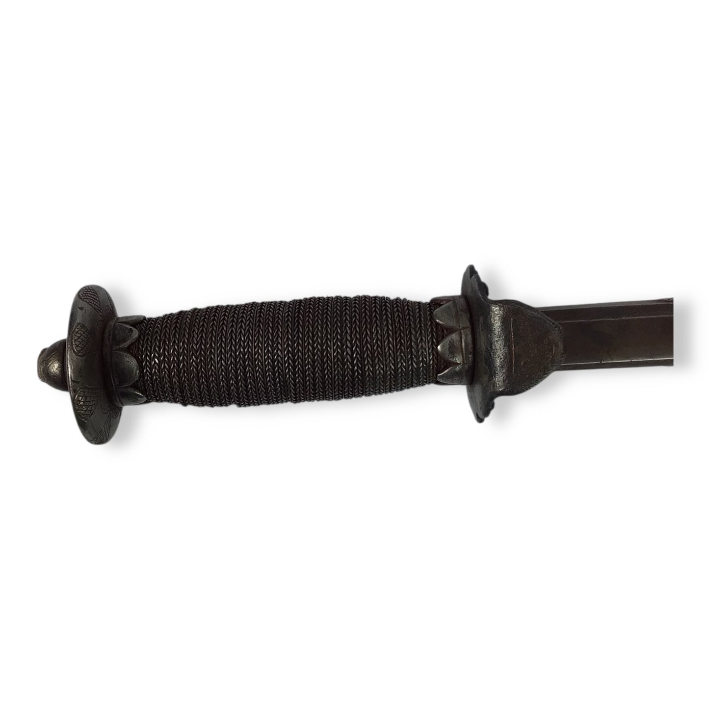 Rare French or Italian Knight's War Hammer with Engraved Shaft 16th Century Style