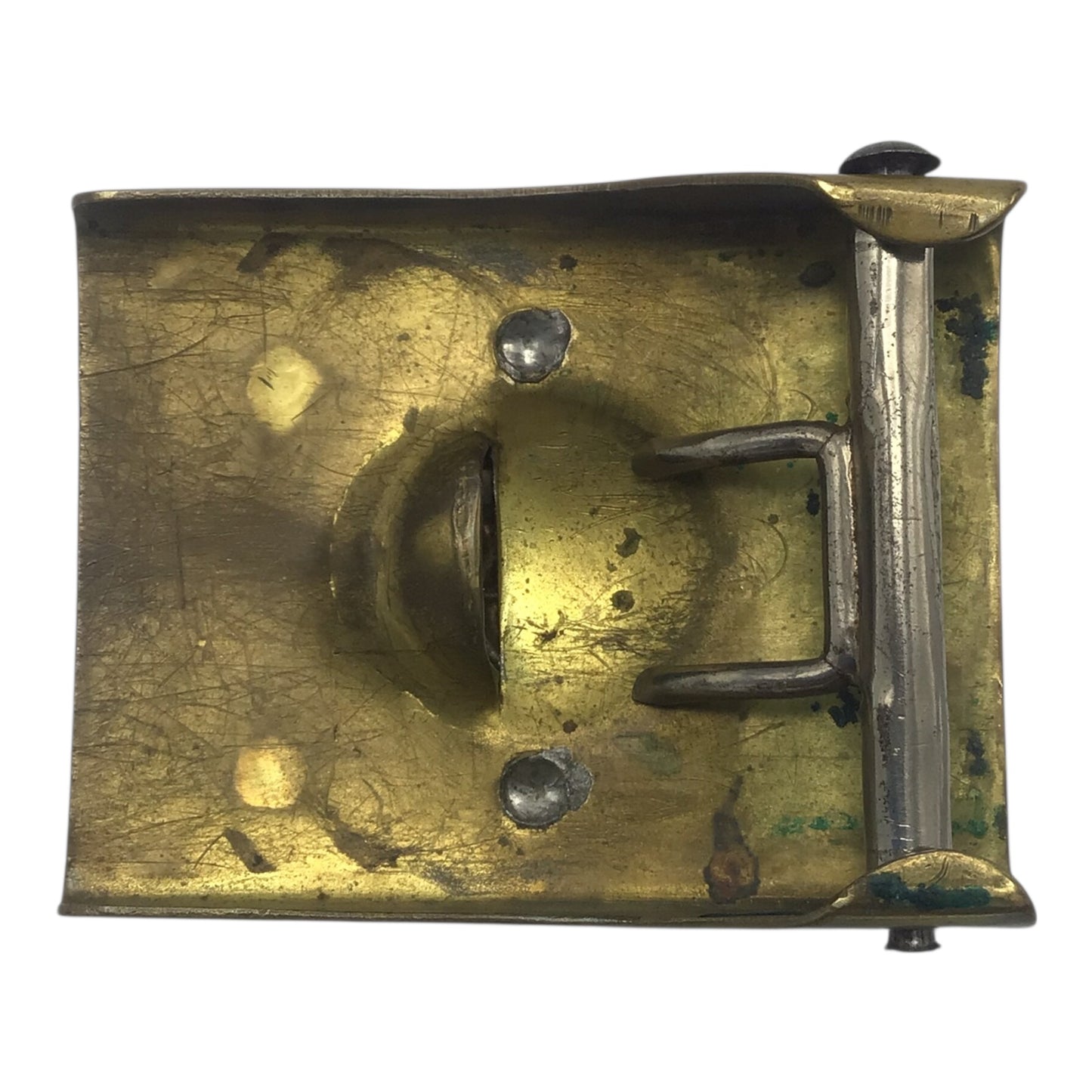 Rare German Early War WWII SA "Sundial" Swastika Brass Buckle