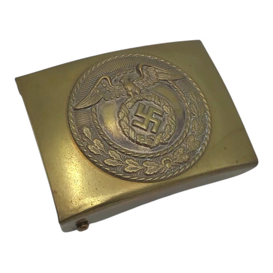 Rare German SA NSDAP Brass EM/NCO Belt Buckle with Rich Patina