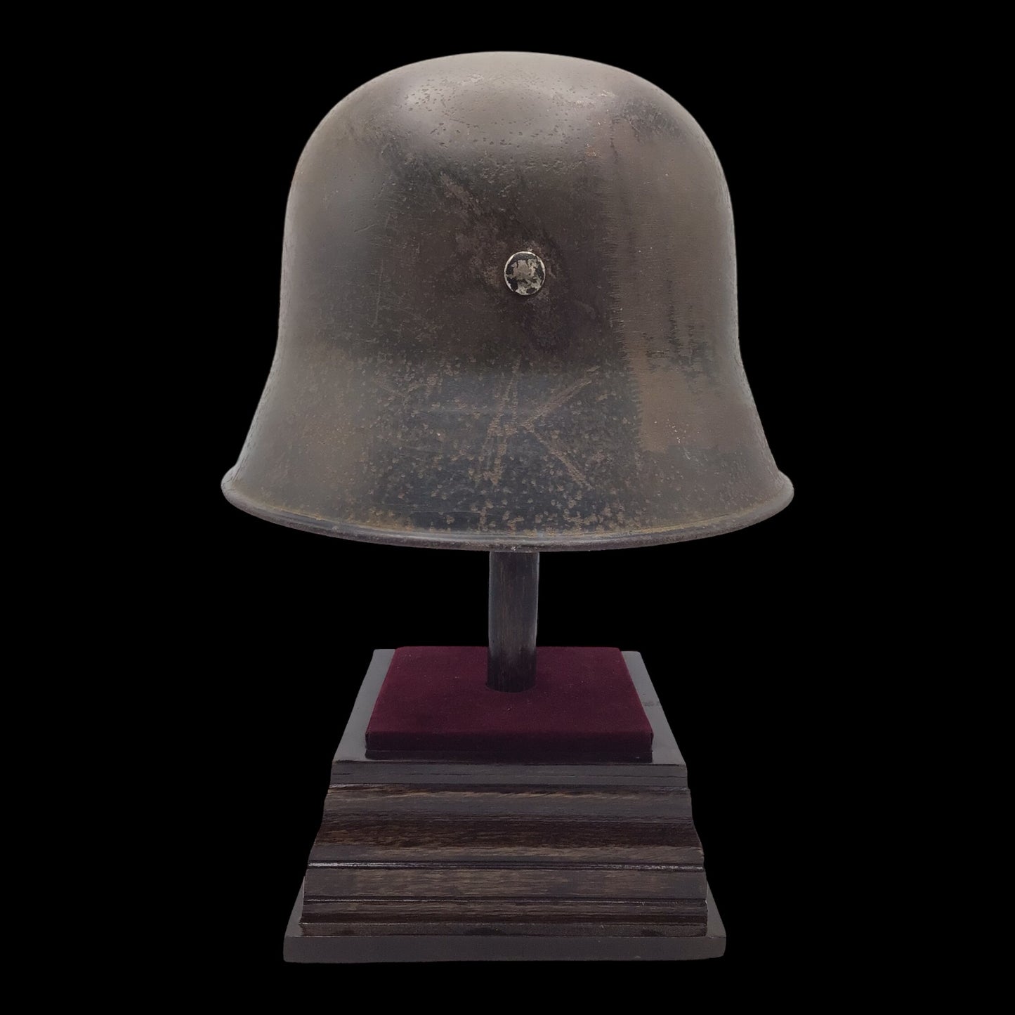 Rare German WW2 Double Decal SS RZM Transitional Helmet