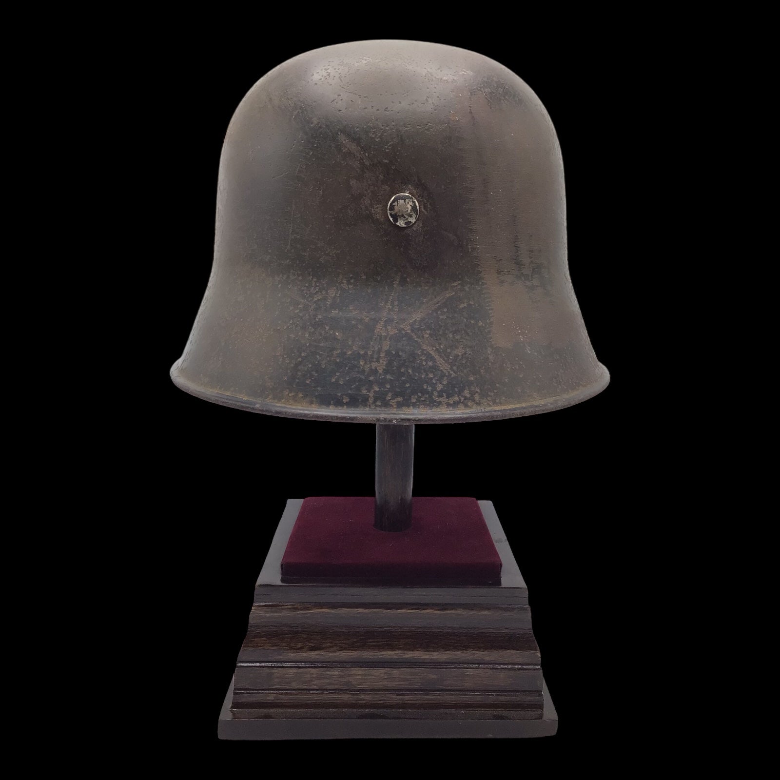 Rare German WW2 Double Decal SS RZM Transitional Helmet