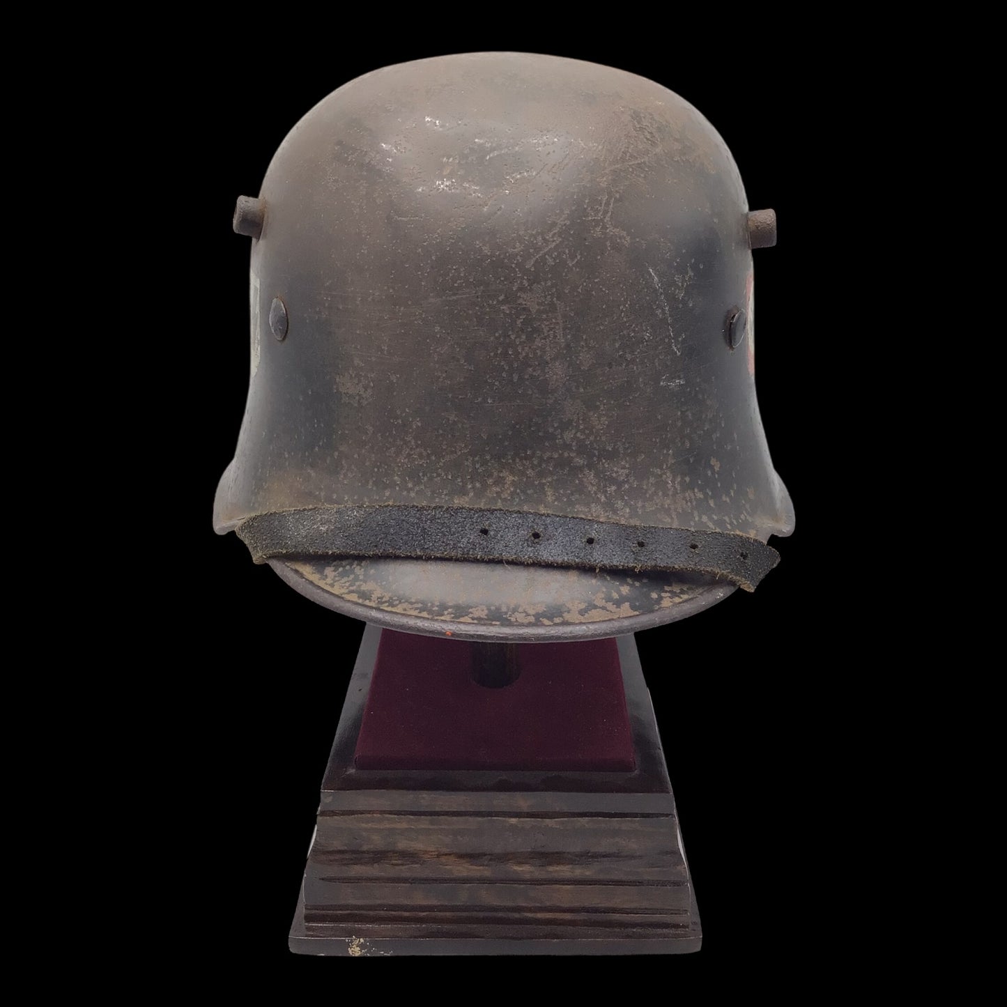 Rare German WW2 Double Decal SS RZM Transitional Helmet