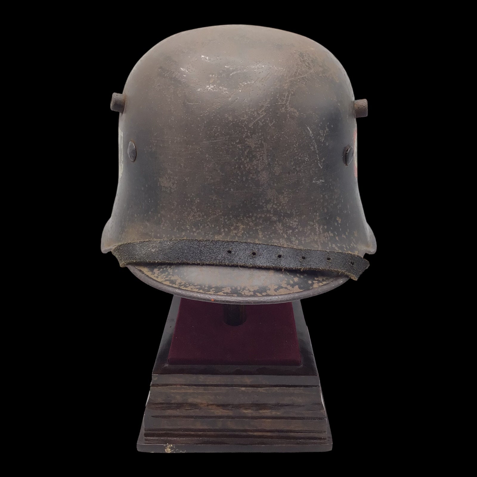 Rare German WW2 Double Decal SS RZM Transitional Helmet