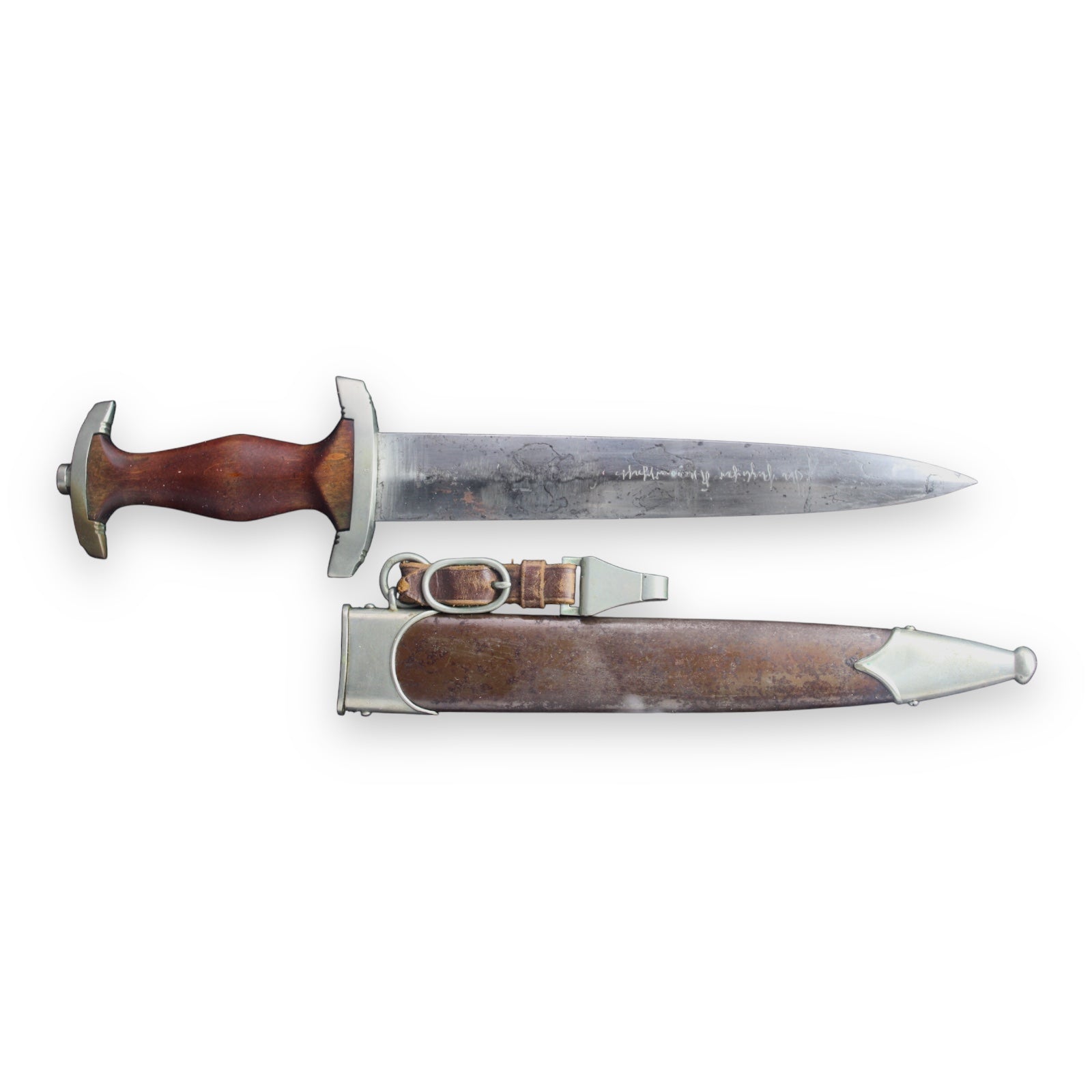 Rare German WW2 Early War Grouping SA Dagger w/ documents and Badge