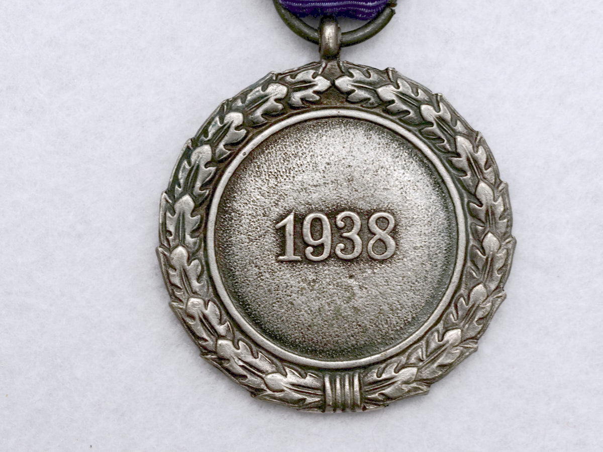 Rare German WW2 Luftschutz Civil Defense Decoration 1st & 2nd Class Medal Set, 1938
