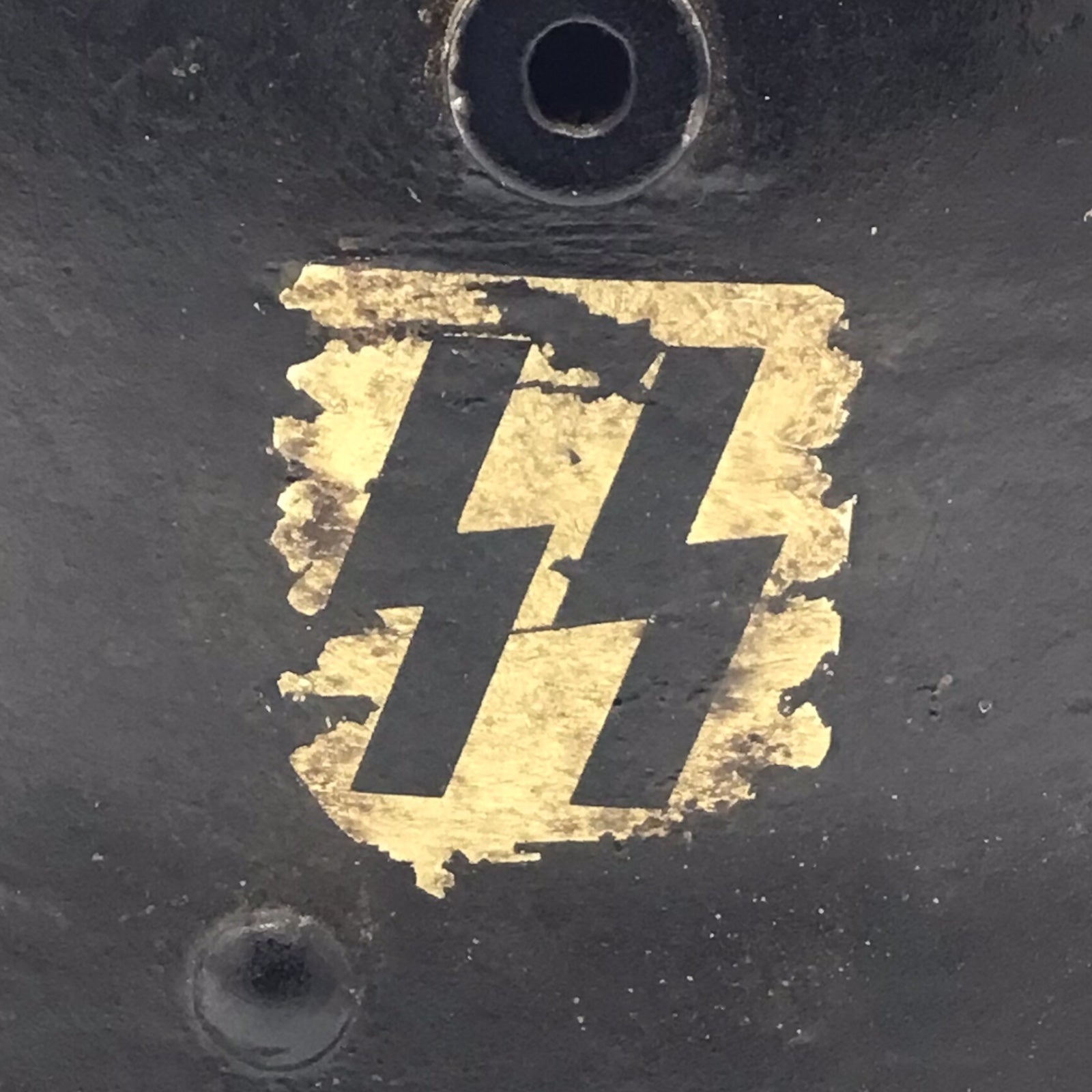 Rare German WWI M18 Stahlhelm WW2 Reissue SS Double Decal Helmet