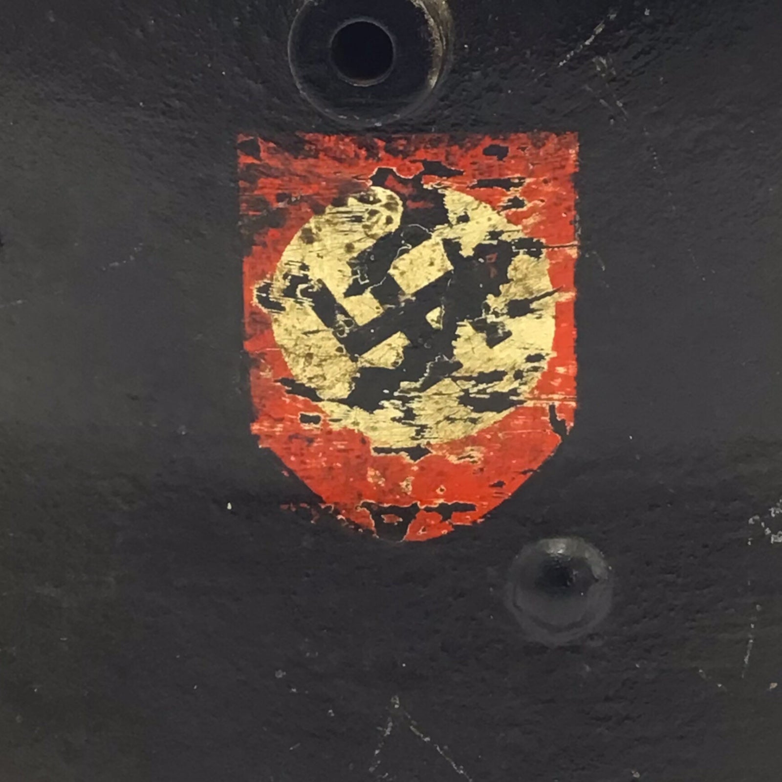 Rare German WWI M18 Stahlhelm WW2 Reissue SS Double Decal Helmet