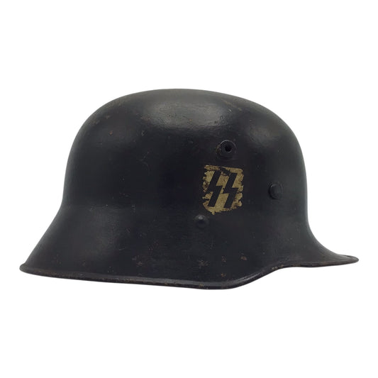 Rare German WWI M18 Stahlhelm WW2 Reissue SS Double Decal Helmet