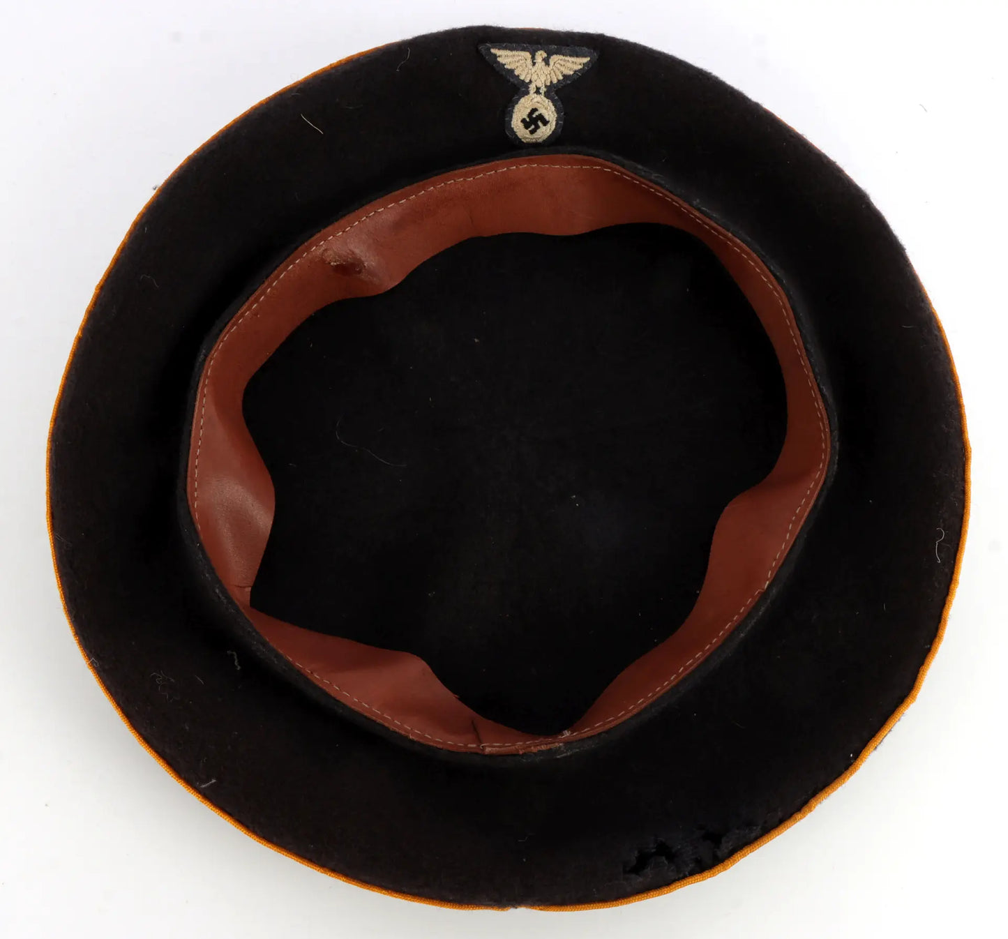 Rare German WWII NSFK Glider Flying Corps Beret - Early Luftwaffe Flight Branch!