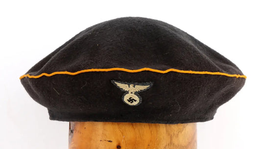 Rare German WWII NSFK Glider Flying Corps Beret - Early Luftwaffe Flight Branch!