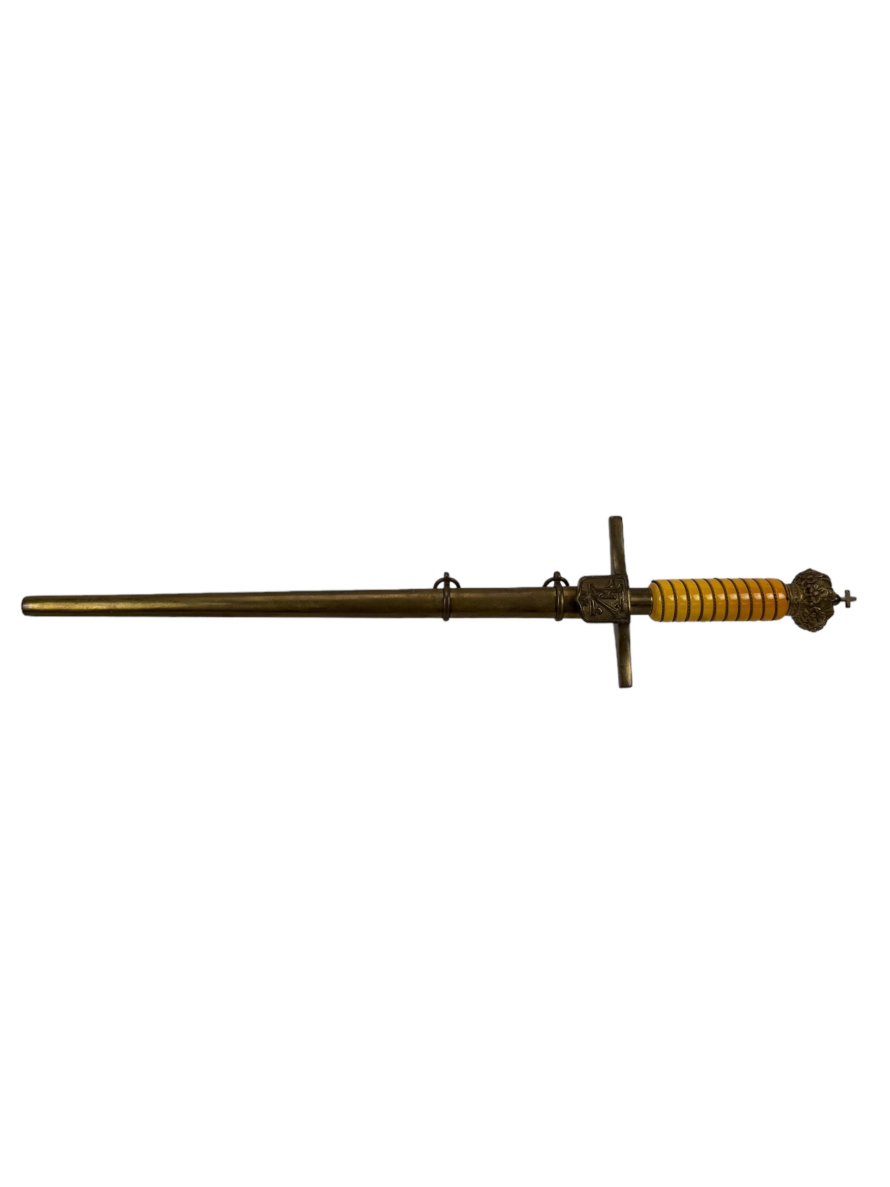 Rare Italian WW2 Era Pre-Mussolini Army Officers Dagger with Sheath