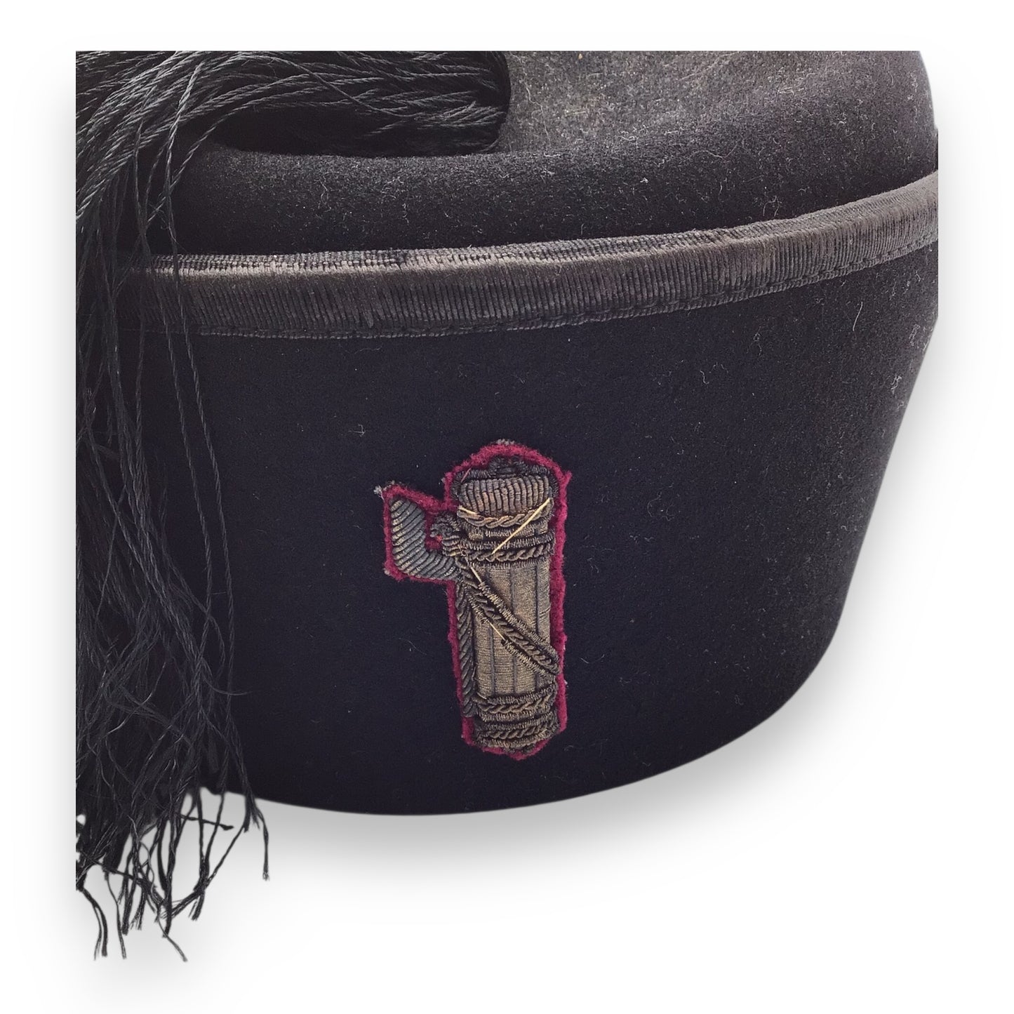 Rare Italian WW2 MVSN Officer’s Fez with Bullion Insignia | Blackshirt Officer Headgear