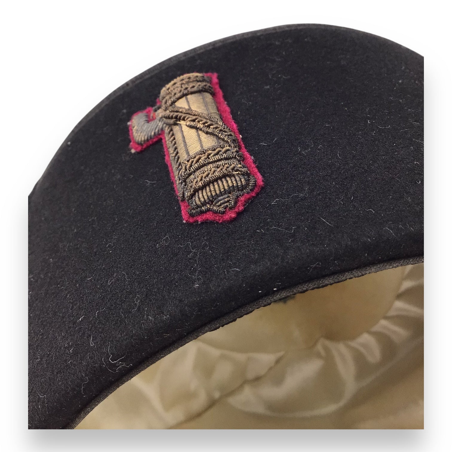Rare Italian WW2 MVSN Officer’s Fez with Bullion Insignia | Blackshirt Officer Headgear