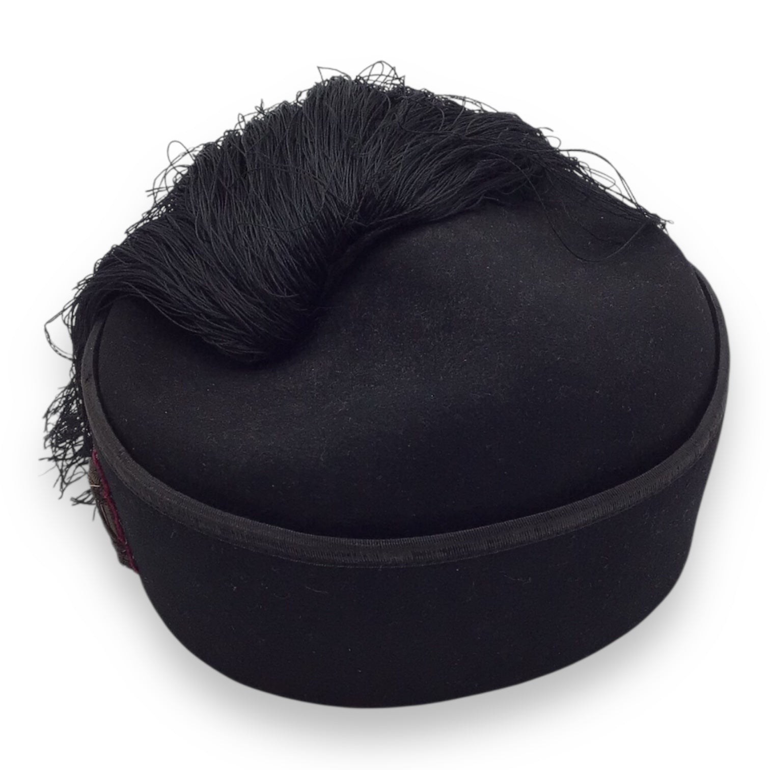 Rare Italian WW2 MVSN Officer’s Fez with Bullion Insignia | Blackshirt Officer Headgear