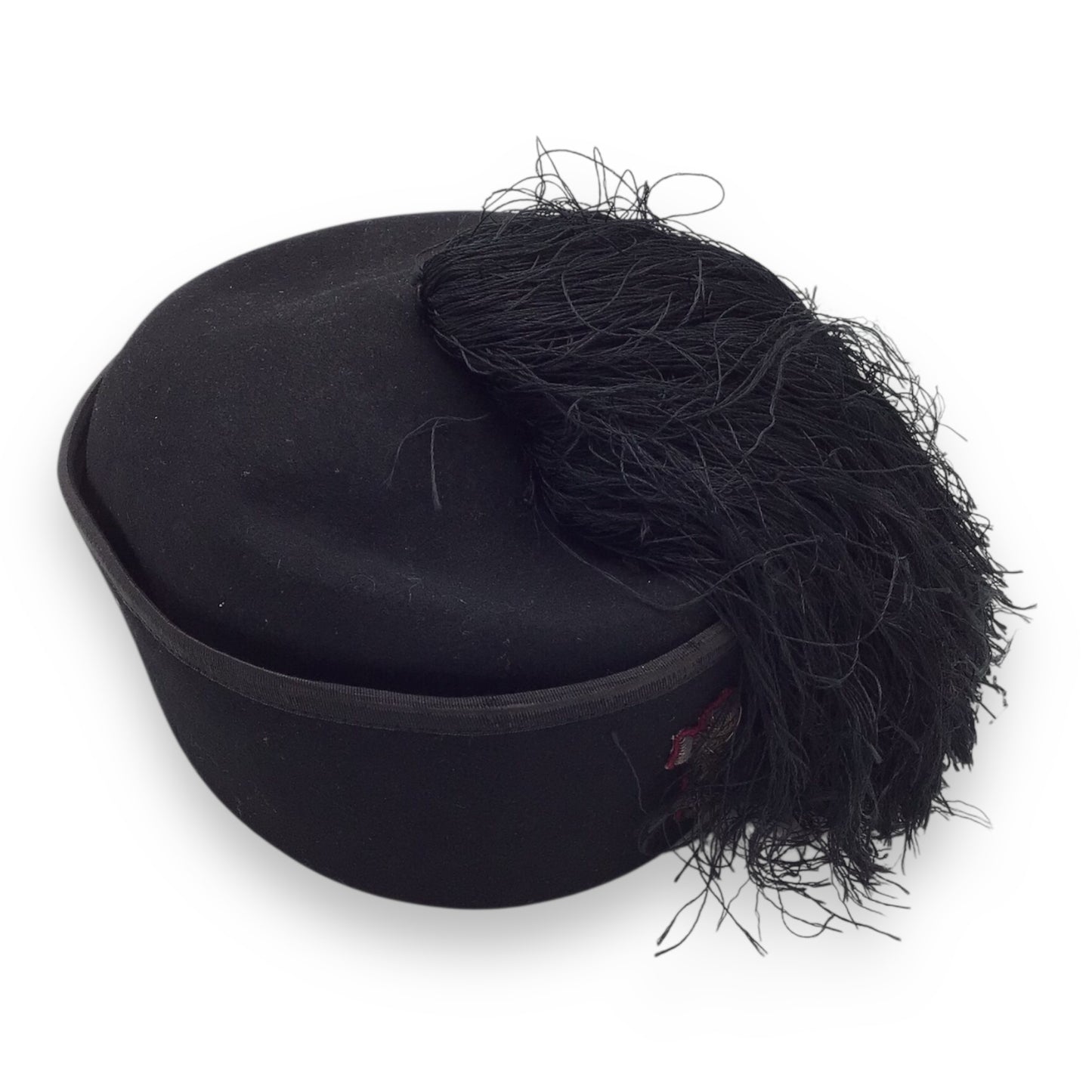 Rare Italian WW2 MVSN Officer’s Fez with Bullion Insignia | Blackshirt Officer Headgear