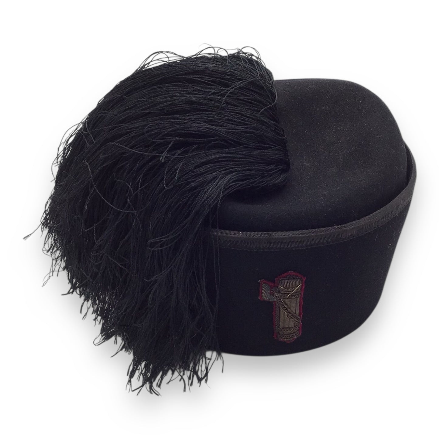 Rare Italian WW2 MVSN Officer’s Fez with Bullion Insignia | Blackshirt Officer Headgear