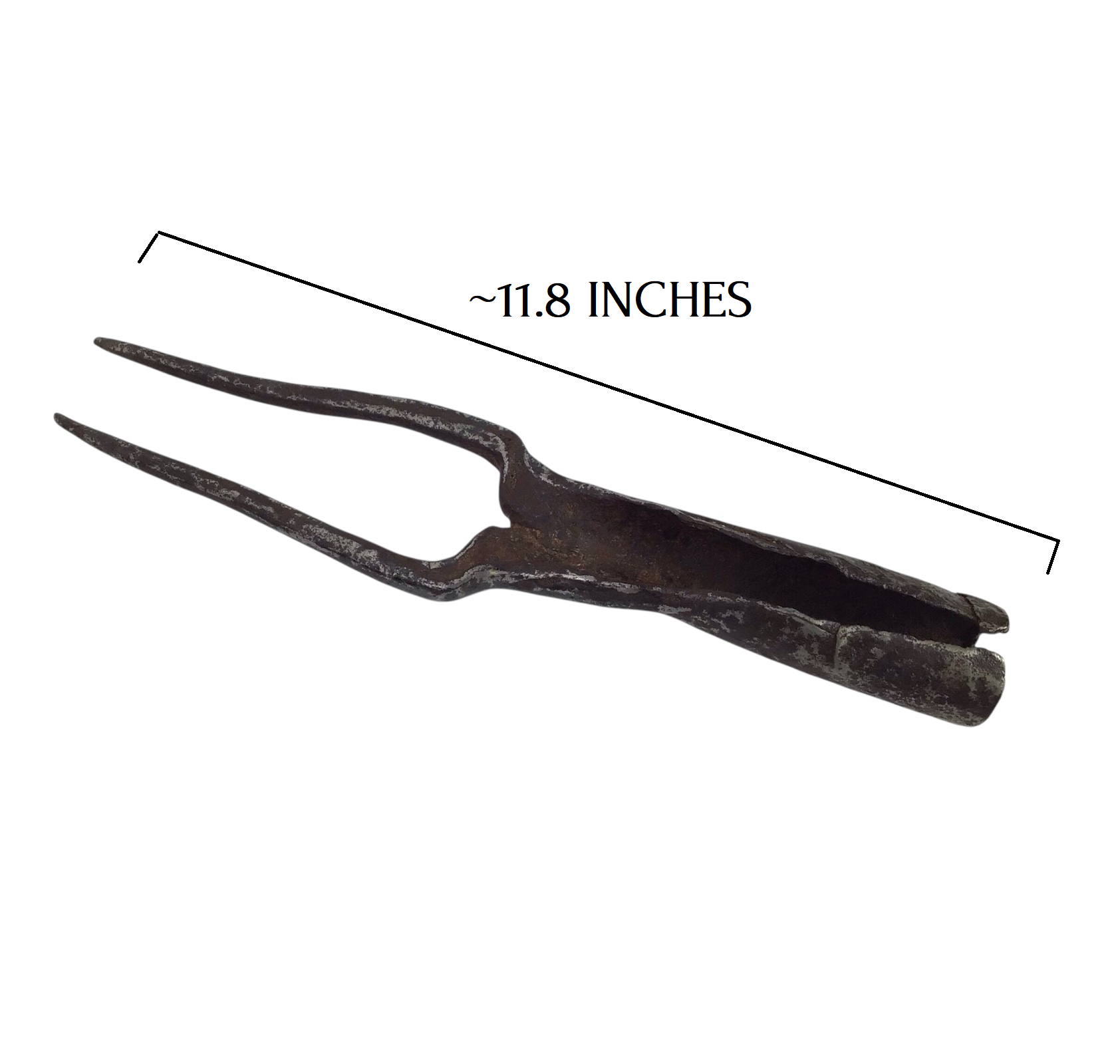 Rare Scottish Medieval Iron Military Fork Halberd Head | 15th Century – Castle Defense Weapon