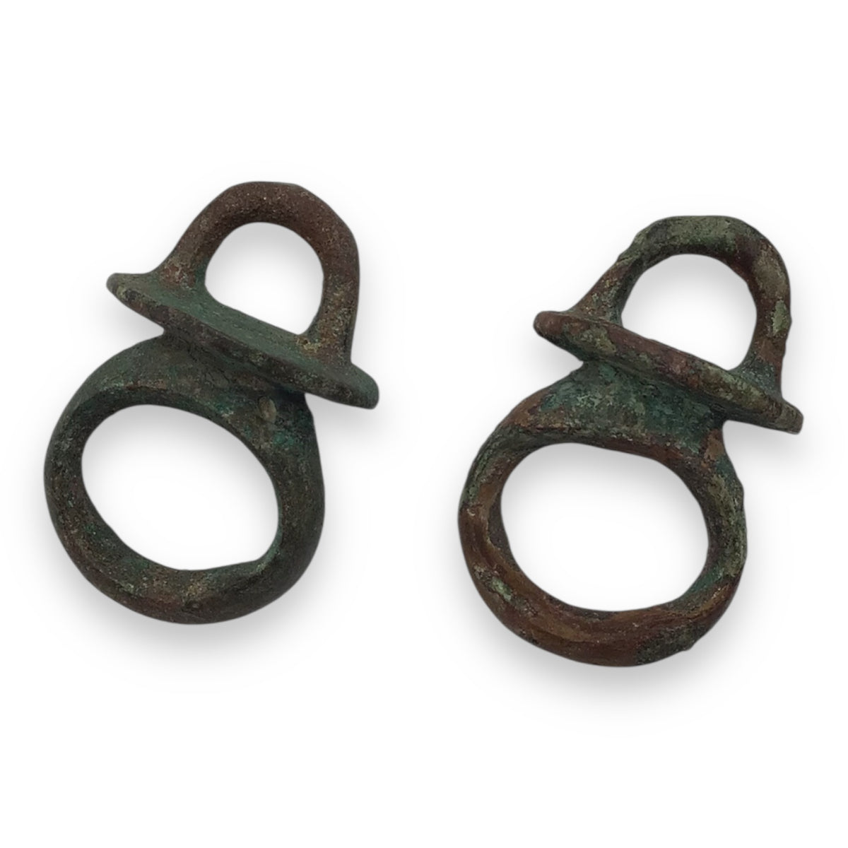 Rare Set of Roman Britain War Chariot Bronze Fittings – 1st Century AD (4 pcs)