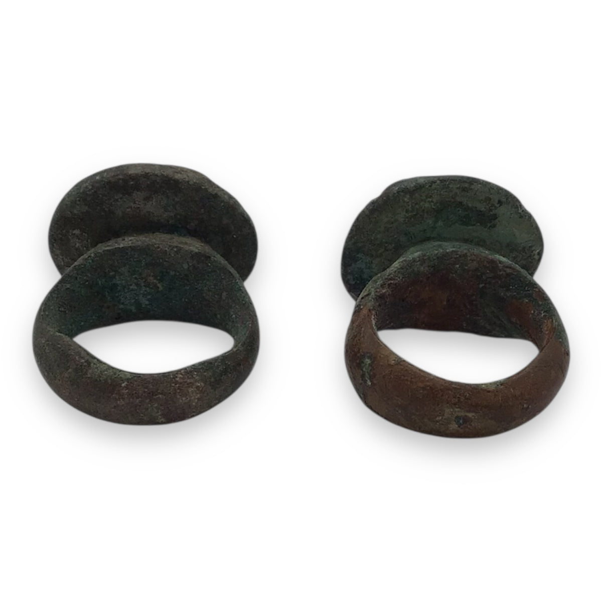 Rare Set of Roman Britain War Chariot Bronze Fittings – 1st Century AD (4 pcs)