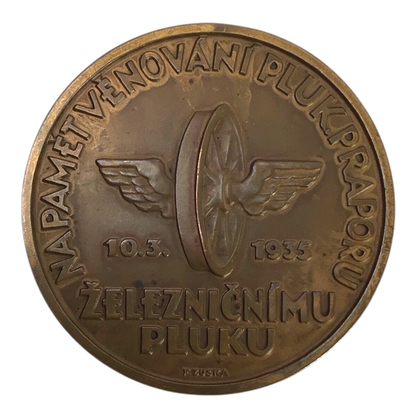 Rare Slovak WW2 Railway Worker Regiment II Commemorative Medal – 1935 – only 100 minted!