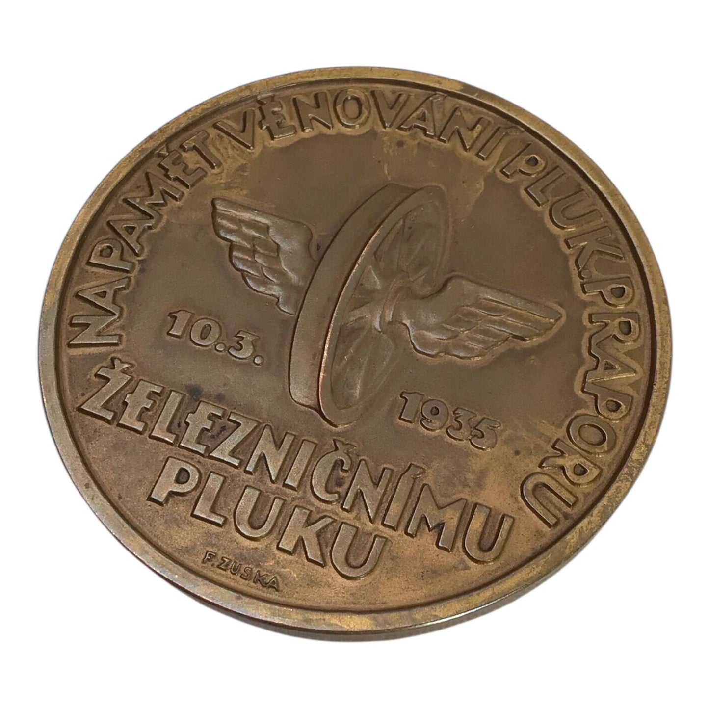 Rare Slovak WW2 Railway Worker Regiment II Commemorative Medal – 1935 – only 100 minted!