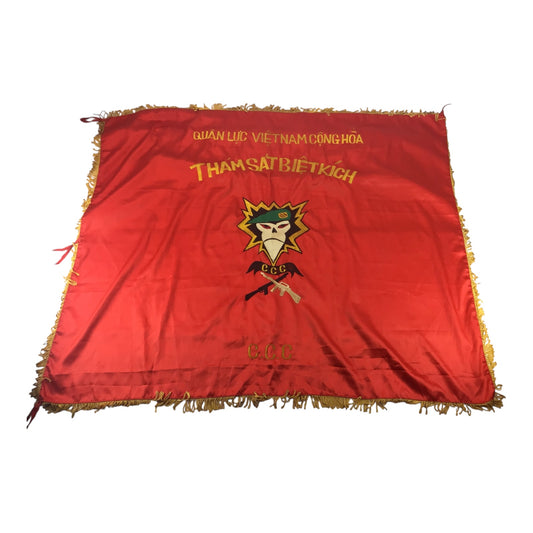 Rare US Vietnam War Special Forces Regimental Banner Flar
