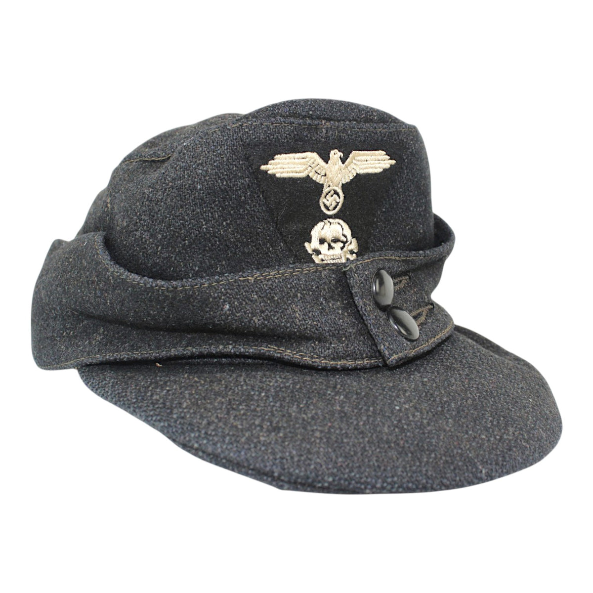 Rare WWII German Elite EM M43 Panzer SS Field Hat
