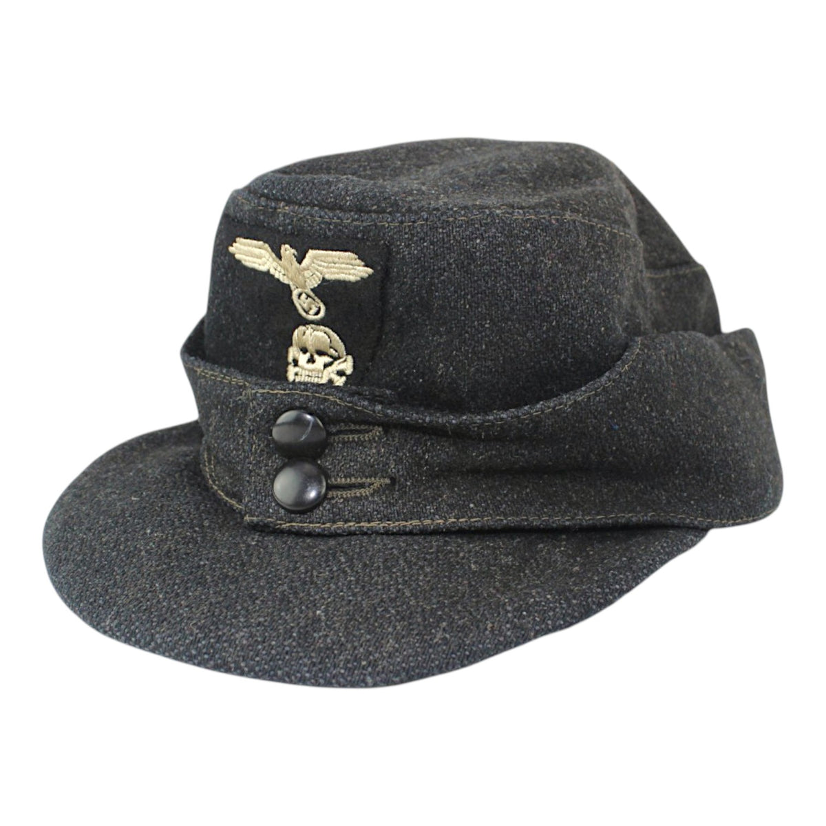 Rare WWII German Elite EM M43 Panzer SS Field Hat