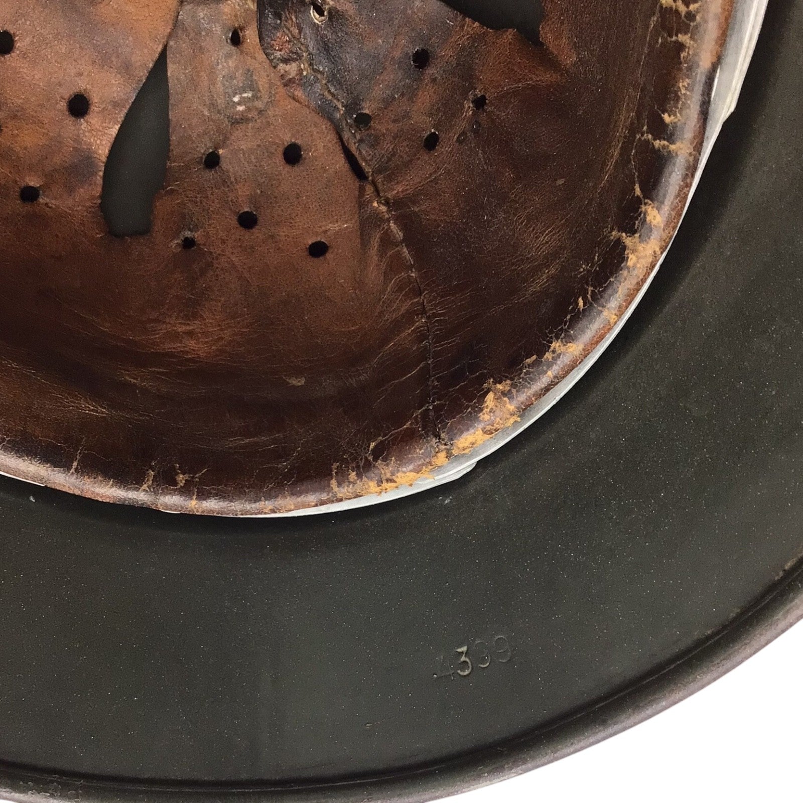 Rare WWII German M38 Double Decal SS Combat Helmet - Marked ET62