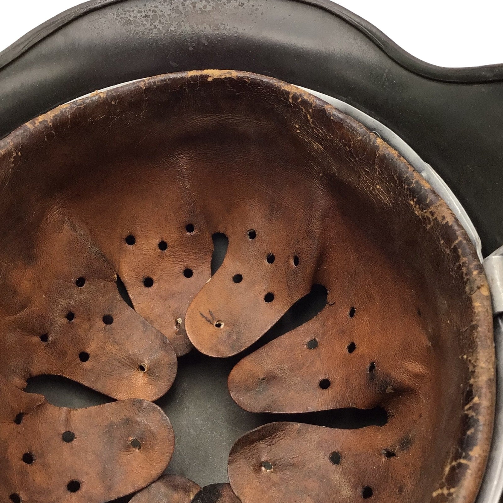 Rare WWII German M38 Double Decal SS Combat Helmet - Marked ET62