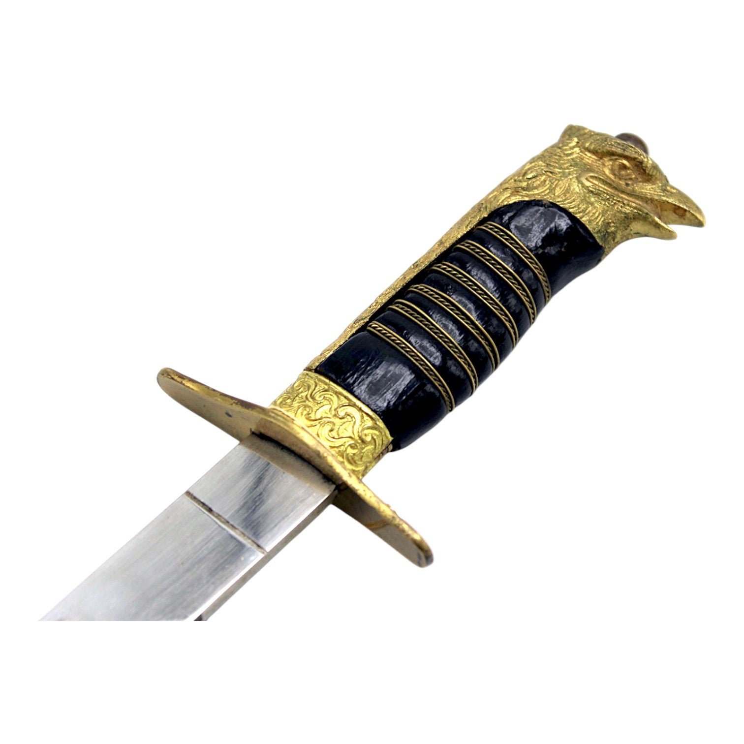 Rare WWII Italian GIL Youth Dagger with Eagle Pommel and Wire-Wrapped Grip